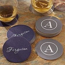 Personalized Paper Coasters - Add Name or Monogram - 18702