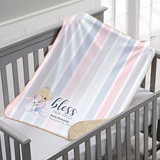 Personalized Baby Sherpa Blankets - Bless This Child - 18716