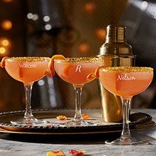 Personalized Coupe Cocktail Glass - Monogram or Name - 18726