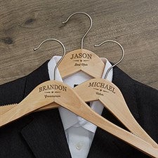 Custom Engraved Wood Hangers - Wedding Party - 18733