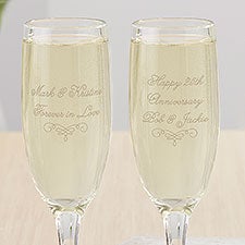 Personalized Champagne Flute - Write Your Own Text - 18756