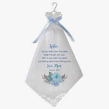 Personalized Wedding Handkerchief For The Bride - 18769