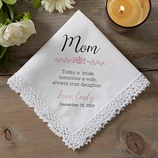 Personalized Wedding Handkerchief - Mother of the Bride - 18790