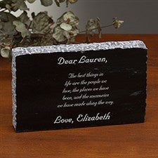 Engraved Marble Plaque - Add Any Text - 18804
