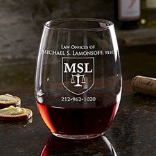 MSL Legal Stemless Wine Glass - 18847