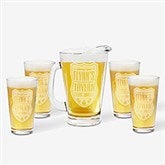 Beer Label Personalized Beer Pitcher & Pint Glasses - 18869
