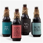 Personalized Coozies - Wedding Can  Bottle Wraps - 18885