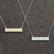 Personalized Nameplate Necklace - Initials - 18888