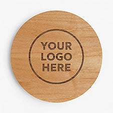 Personalized Business Logo Wood Coasters - 18911