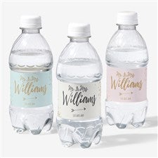 Personalized Water Bottle Labels - Sparkling Love - 18921
