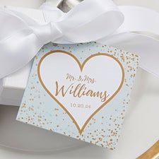 Sparkling Love Personalized Wedding Gift Tags - 18922