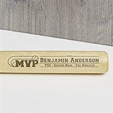 Engraved Mini Baseball Bat - MVP - 18953
