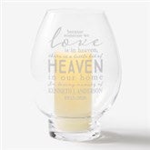 Memorial Engraved Glass Hurricane Candle Holder - 18962