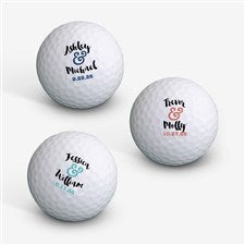 Personalized Golf Balls - Wedding Gift - 18968