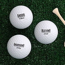 Personalized Golf Balls - Groomsmen Gift - 18969