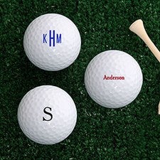 Personalized Golf Balls - Set of 12 - Name or Monogram - 18971