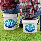 Personalized Bucket Cooler - Hugs & Fishes - 18975