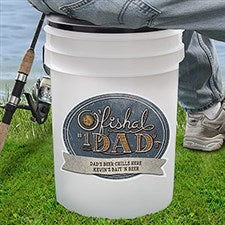 Personalized Bucket Cooler & Seat for Dad - 18976