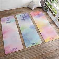 Personalized Yoga Mats - Watercolor - 18980