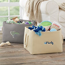 Personalized Dog Toy Storage Tote - 18989