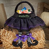 Personalized Black Tutu Witch Treat Bags - 18994