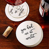 Custom Paper Coasters - Add Your Own Text - 18999