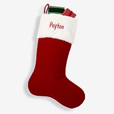 Red Velvet 19quot; Personalized Christmas Stocking - 19004