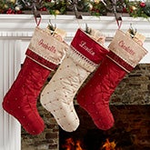 Personalized Christmas Stockings - Jeweled Holiday - 19006