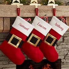 Personalized Christmas Stockings - Santa Belt - 19011