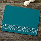 Personalized Dog Food Mat - Repeating Name - 19032