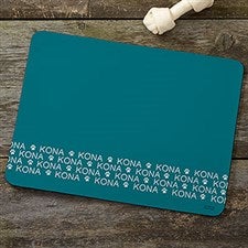 Personalized Dog Food Mat - Repeating Name - 19032