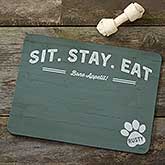 Personalized Dog Food Mat - Farmhouse Style - 19034