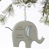 Personalized Elephant Ornament for Boys - 19059