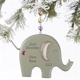Personalized Elephant Ornament for Girls - 19060
