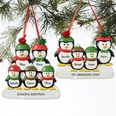 Personalized Penguin Ornaments - Penguin Family - 19062