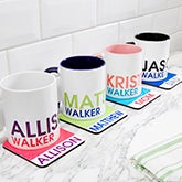 Personalized Name Coasters - Bold Name - 19072