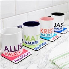 Personalized Name Coasters - Bold Name - 19072