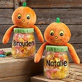 Personalized Halloween Pumpkin Candy Jars - 19073