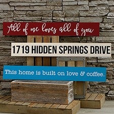 Custom Wood Signs - Add Any Text - 19115