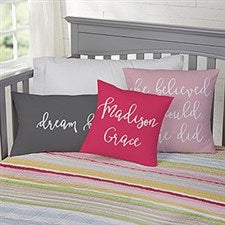 Personalized Kids Throw Pillows - Write Your Own - 19124