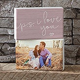 P.S. I Love You Personalized Photo Shelf Decor - 19127