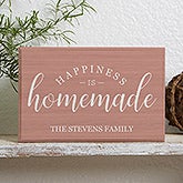 Personalized Shelf Decor - Happiness Is Homemade - 19131