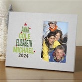 Christmas Tree Personalized Family Picture Frame - 19136