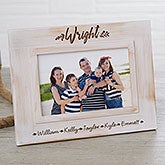 Personalized Farmhouse White Washed Picture Frame - 19146
