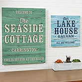Personalized Shiplap Signs - Home Away From Home - 19163