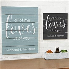 Personalized Wood Plank Signs - Romantic Wall Art - 19168