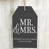 Personalized Wedding Wall Tag - Mr & Mrs - 19188