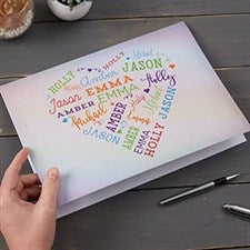 Personalized Oversized Greeting Card - Word Art - 19213