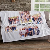 Personalized Photo Collage Sweatshirt Blankets - 19247