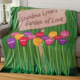 Personalized Blankets - Grandma's Garden - 19261